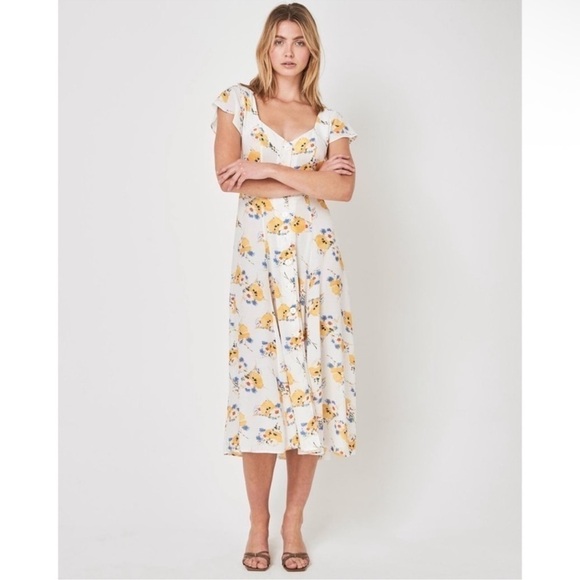 Auguste Madeline Isa Floral Midi Dress - Picture 1 of 11
